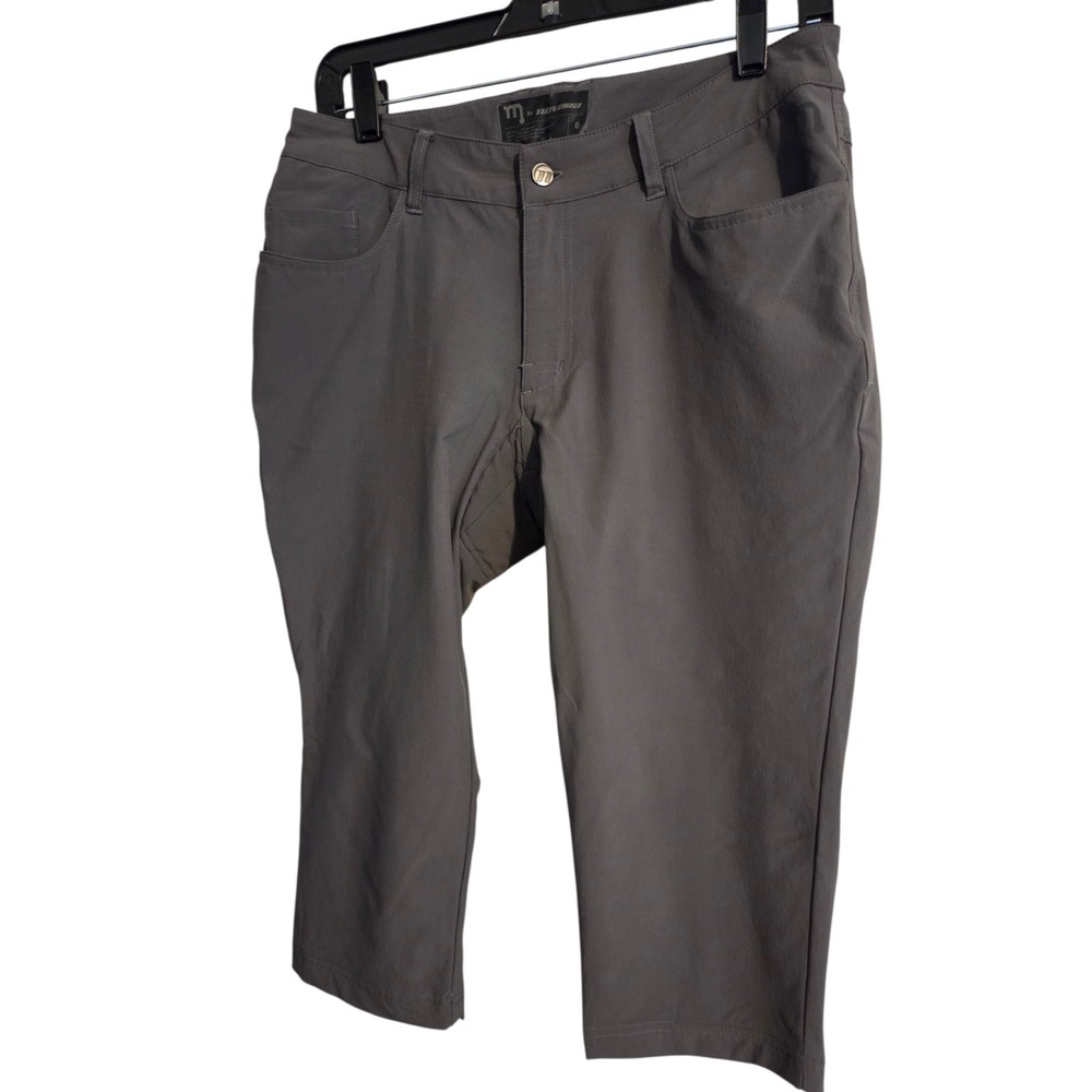 Novara Capri Pants Womens Size 6 Gray Nylon Cropped Bike Cycling‎
